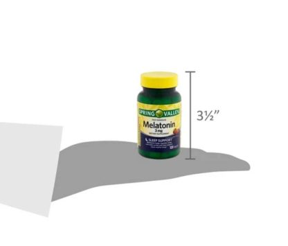 Spring Valley tabletas de Melatonina de disolución rápida, 3 mg, 120 unidades