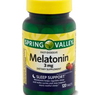 Spring Valley tabletas de Melatonina de disolución rápida, 3 mg, 120 unidades