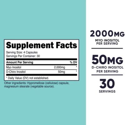 Nutricost Myo Inositol & D-Chiro Inositol 2000 mg