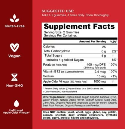 Goli Nutrition gomitas de Vinagre de Manzana