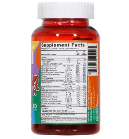Goli Nutrition Kids Gomitas de Multivitaminas para Niños - Inmunidad y Complemento Diario 80 Gomitas, con las 13 Vitamina A, Vitamina C, Vitamina D, Zinc y más