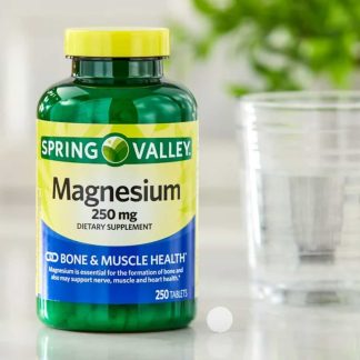 Spring Valley Magnesio Salud Ósea y Muscular Tabletas de Suplemento Dietético, 250 mg